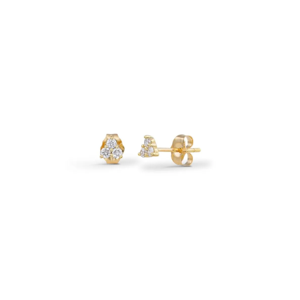 Diamond Trio Stud Earrings