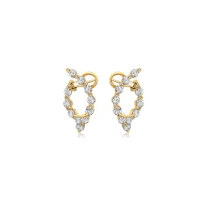 Diamond Wishbone Classic Hoop Earring