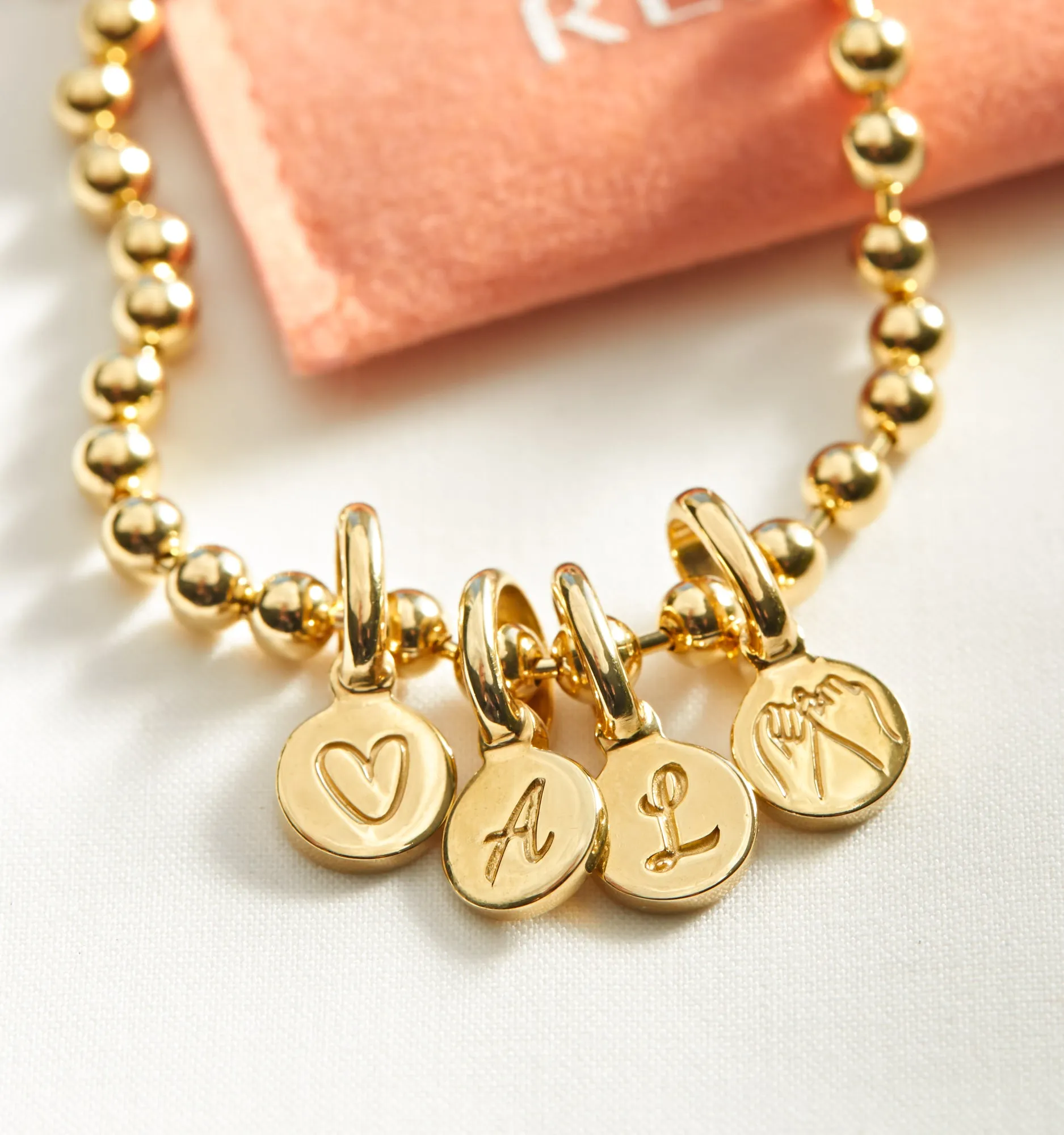 Disk Initial Bracelet