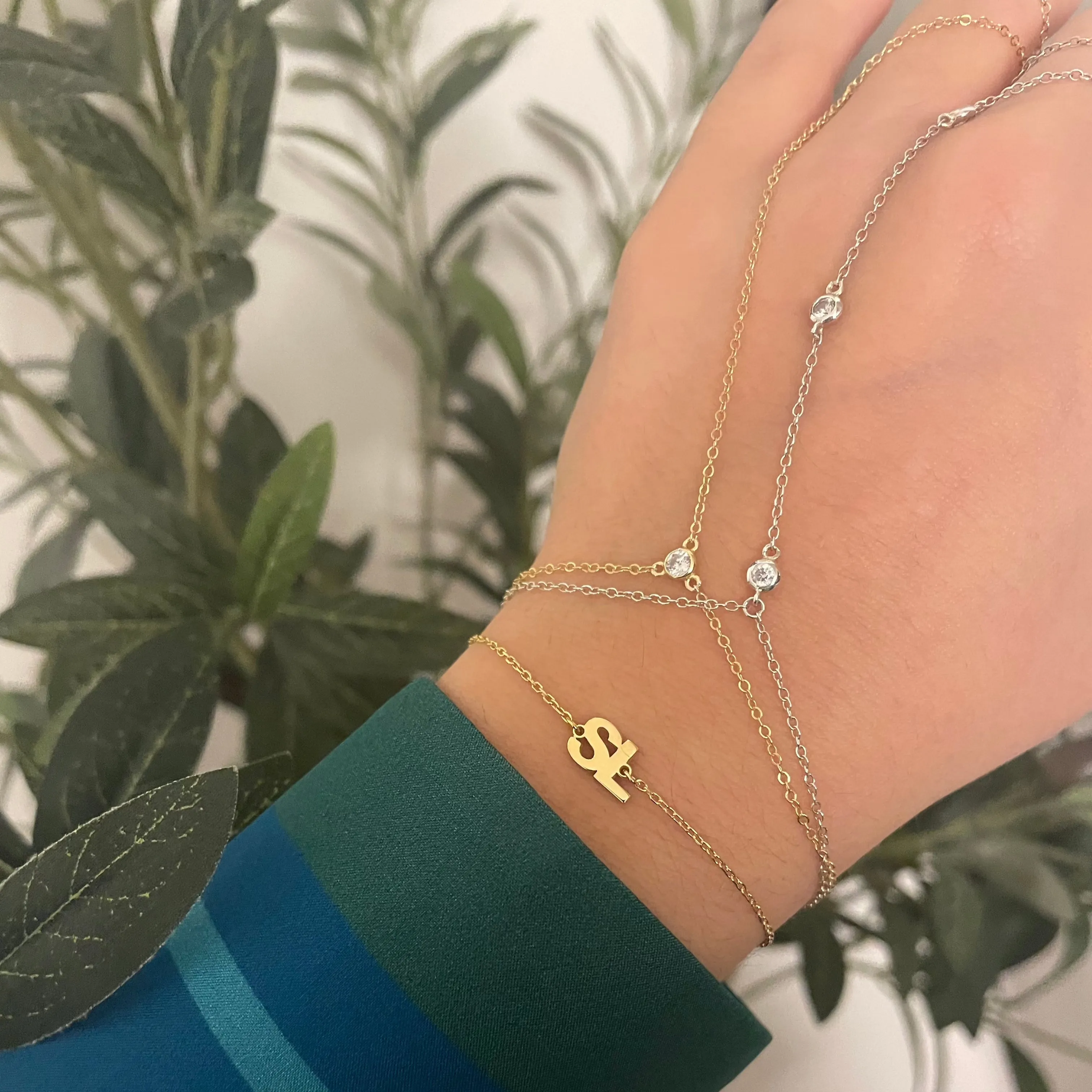 Double Initial Bracelet