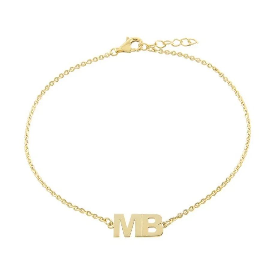 Double Initial Bracelet