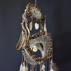 Dreamcatcher Crystal Mindfulness art mobile Anxiety gifts Home clearing protection