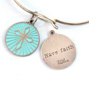 Faith Token Charm Bracelet, Necklace, or Charm Only