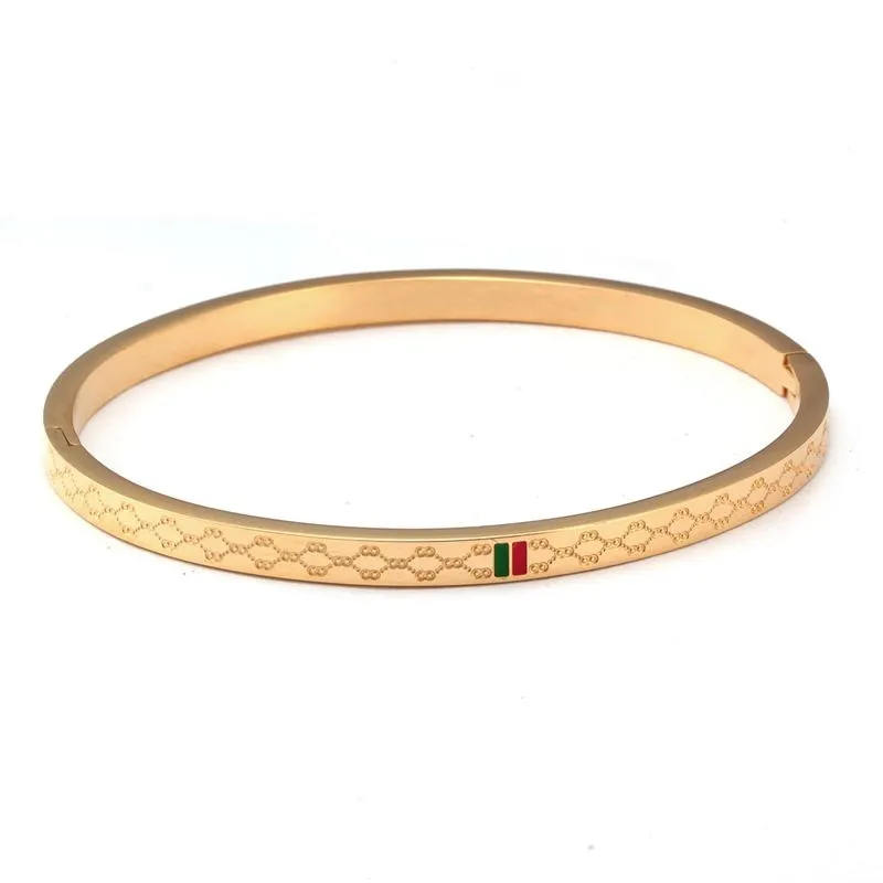 Fashion Love Bangles Female Gold Plating Bracelet