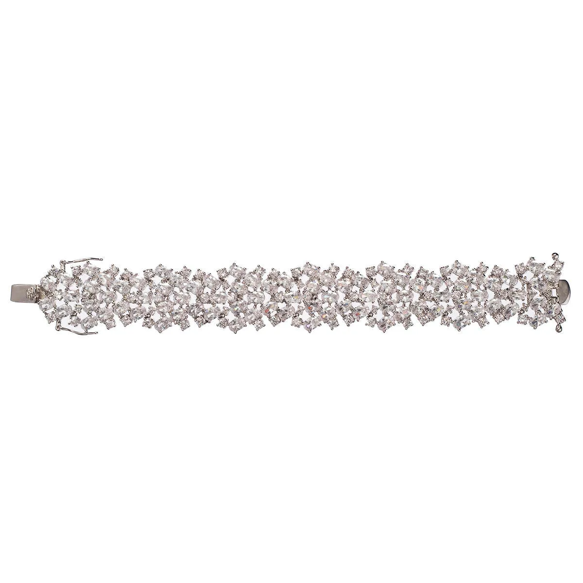 Fionna Cubic Zirconia Cluster Statement Bracelet