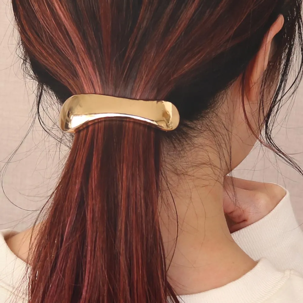 Firm Grip Round Hair Barrette