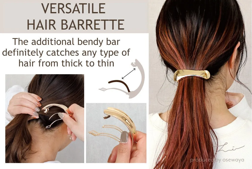 Firm Grip Round Hair Barrette