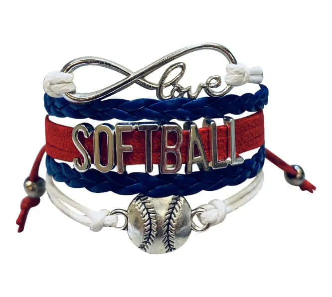 Girls Softball Bracelet - 21 Team Colors