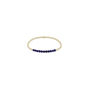 gold bliss 2mm bead bracelet - lapis by enewton