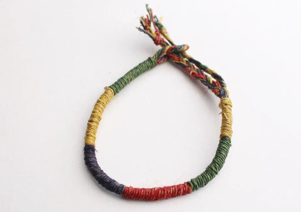 Handmade Trendy and Colorful Hemp Rope Bracelet