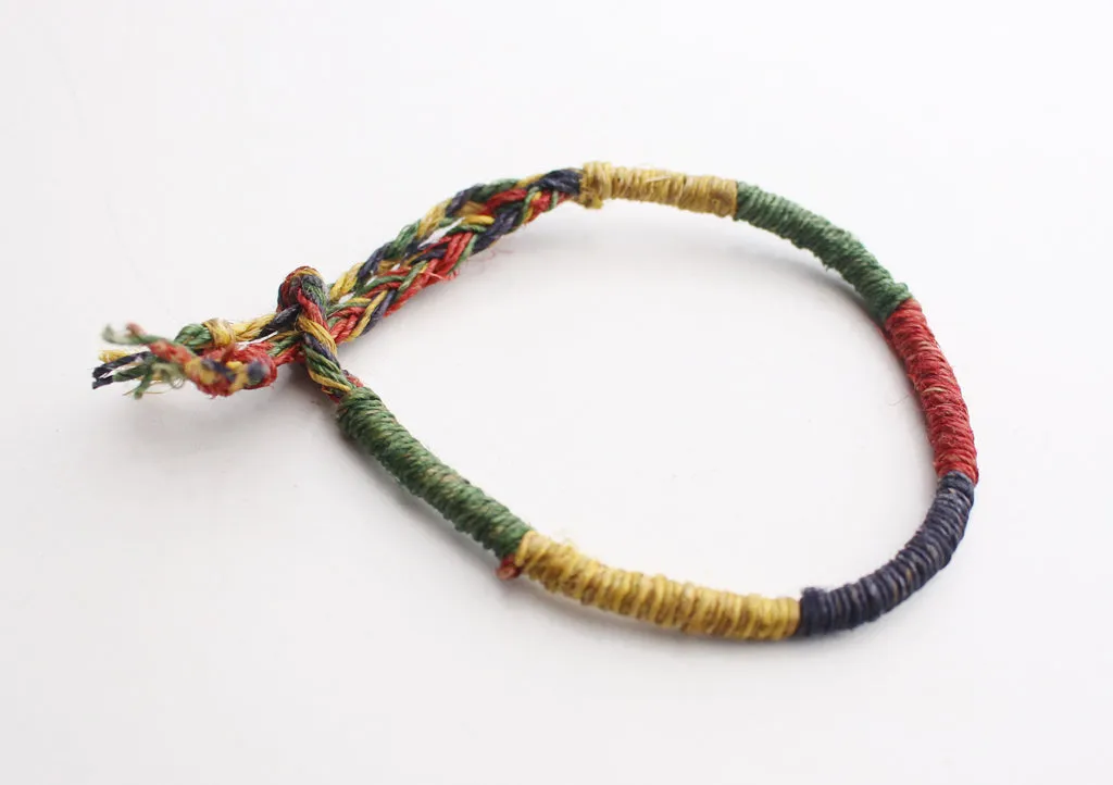 Handmade Trendy and Colorful Hemp Rope Bracelet