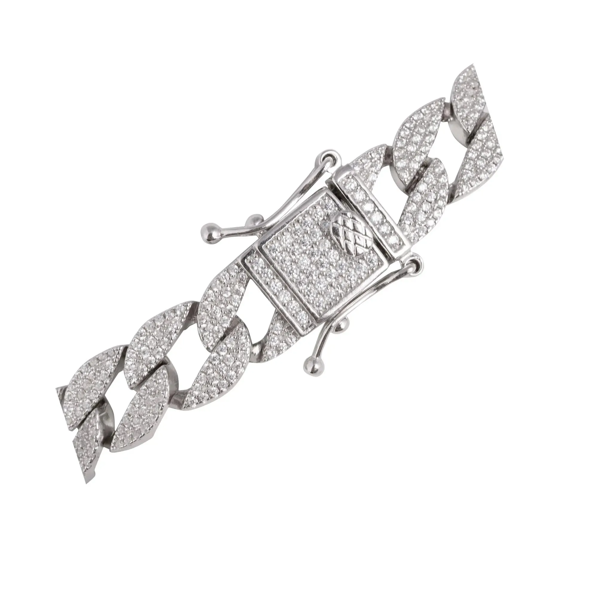 Havana Silver CZ Bracelet