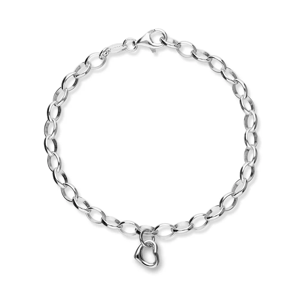 Hearts Silver Bracelet BL495