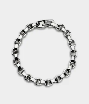 Heavy Link Bracelet in Silver Extra Large