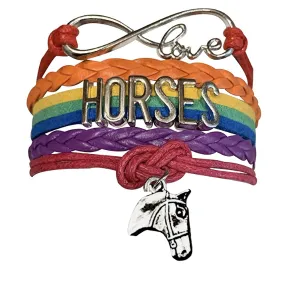 Horse Rainbow Charm Bracelet - Pick Charm