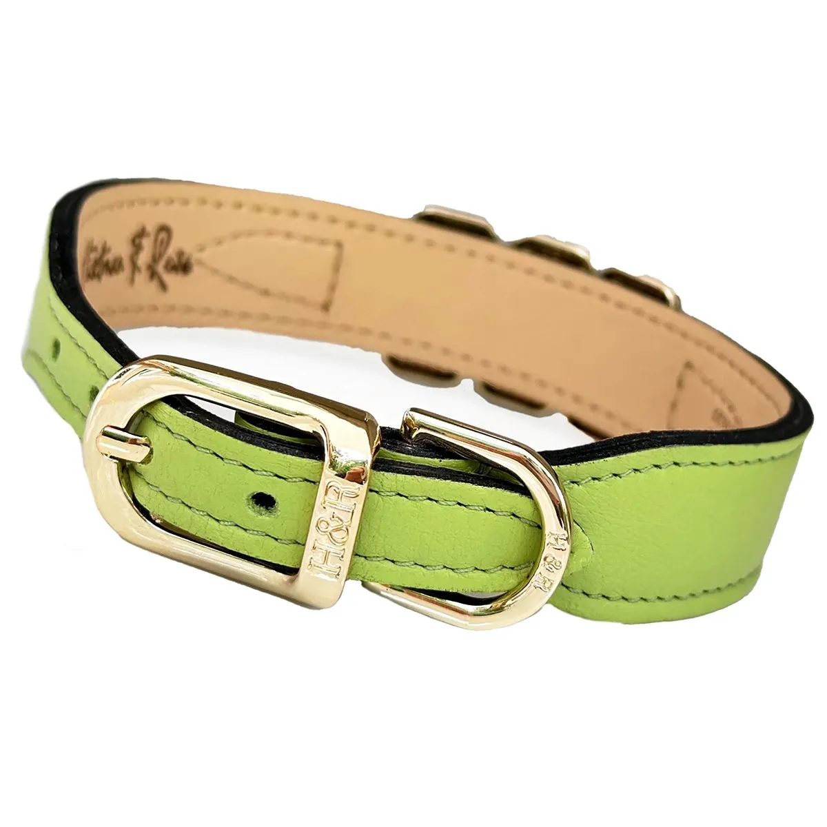 Imperial Collection Dog Collar Lime Green/Peridot/Gold