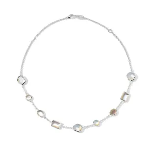 Ippolita Sterling Silver Rock Candy Short Mixed-Cut Station Necklace