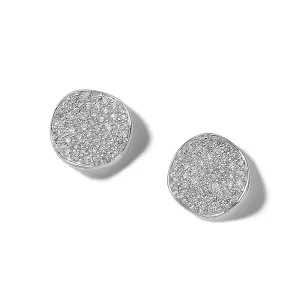 Ippolita Sterling Silver Stardust Flower Stud Earrings with Diamonds