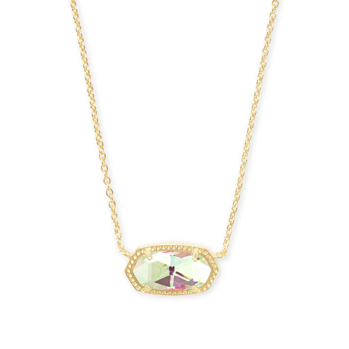 Kendra Scott Elisa Necklace in Gold with Dichroic Glass