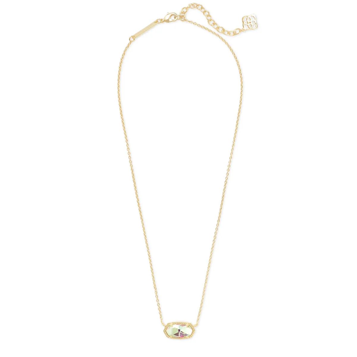 Kendra Scott Elisa Necklace in Gold with Dichroic Glass