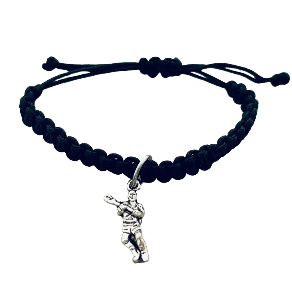 Lacrosse Adjustable Rope Bracelet - Pick Charm