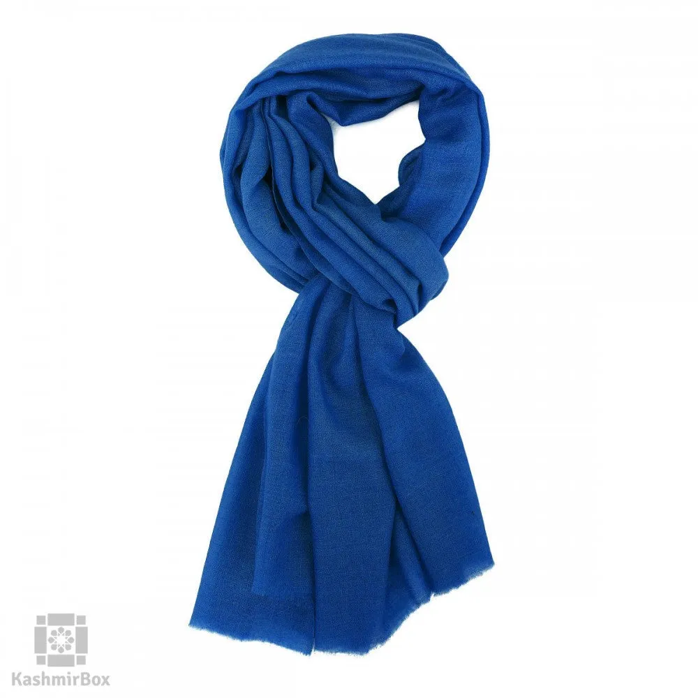 Lapis Blue Wool Shawl