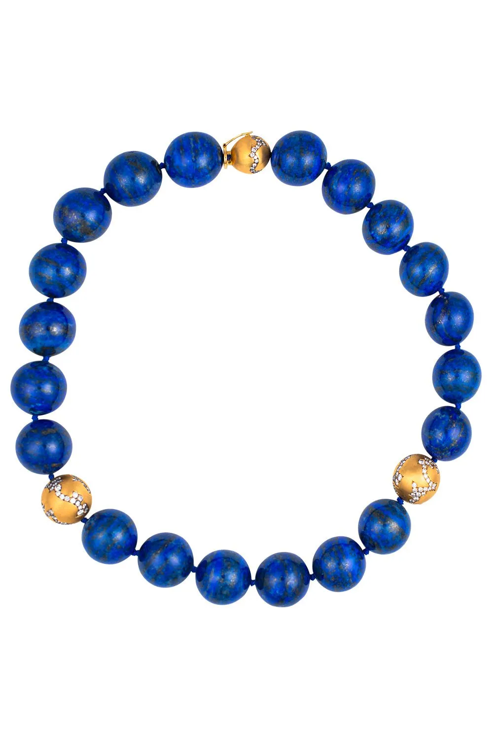 Lapis Lazuli Diamond Necklace