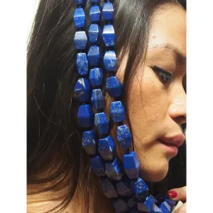 Lapis Lazuli Rhomboid Strand