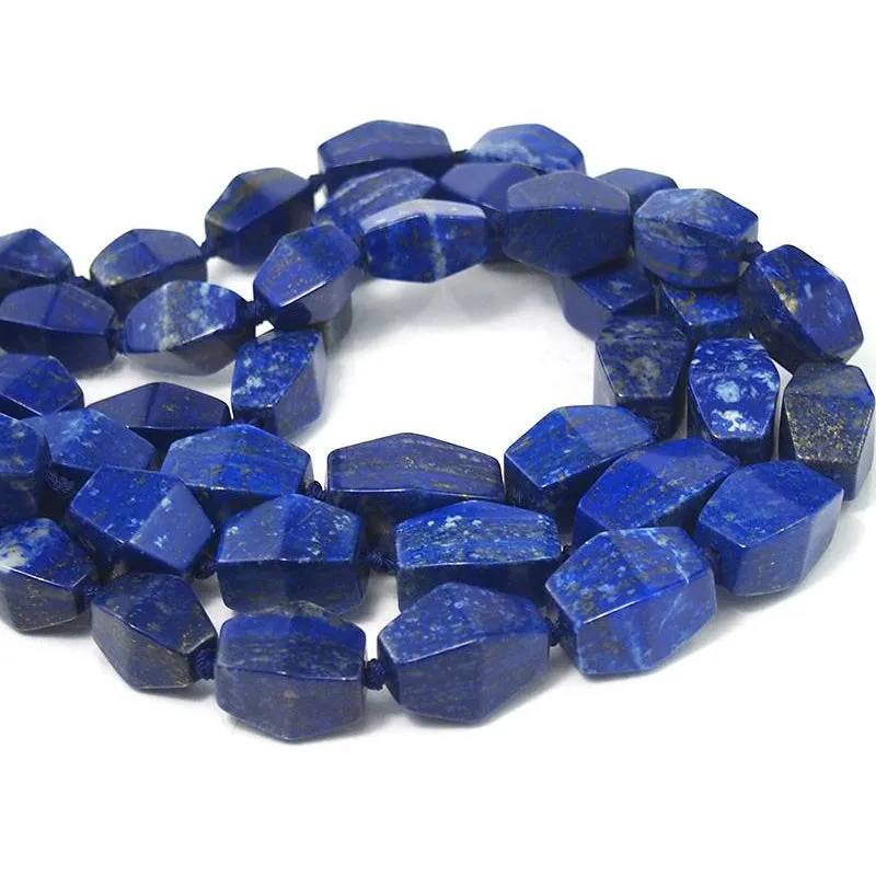 Lapis Lazuli Rhomboid Strand