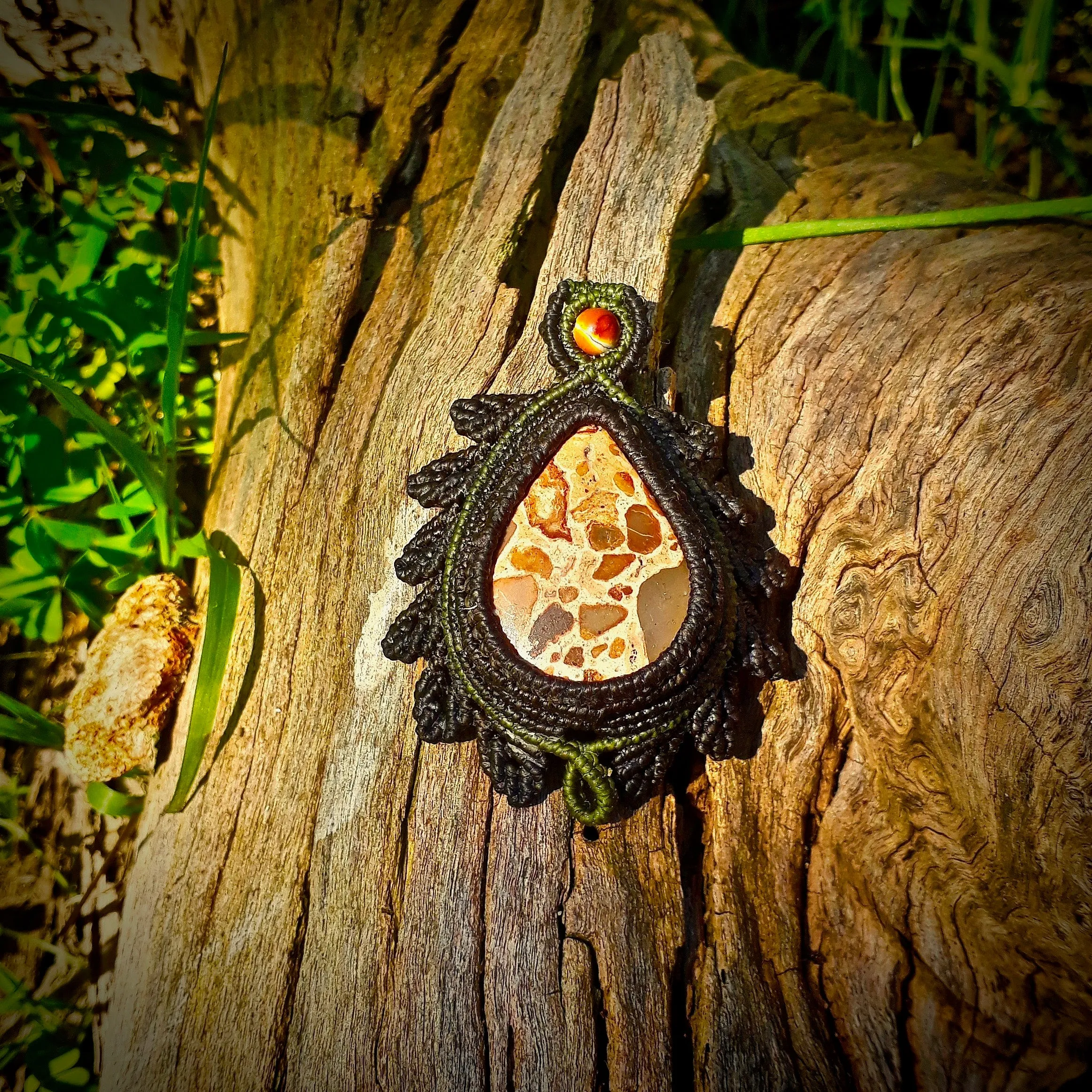 Leopardite pendant