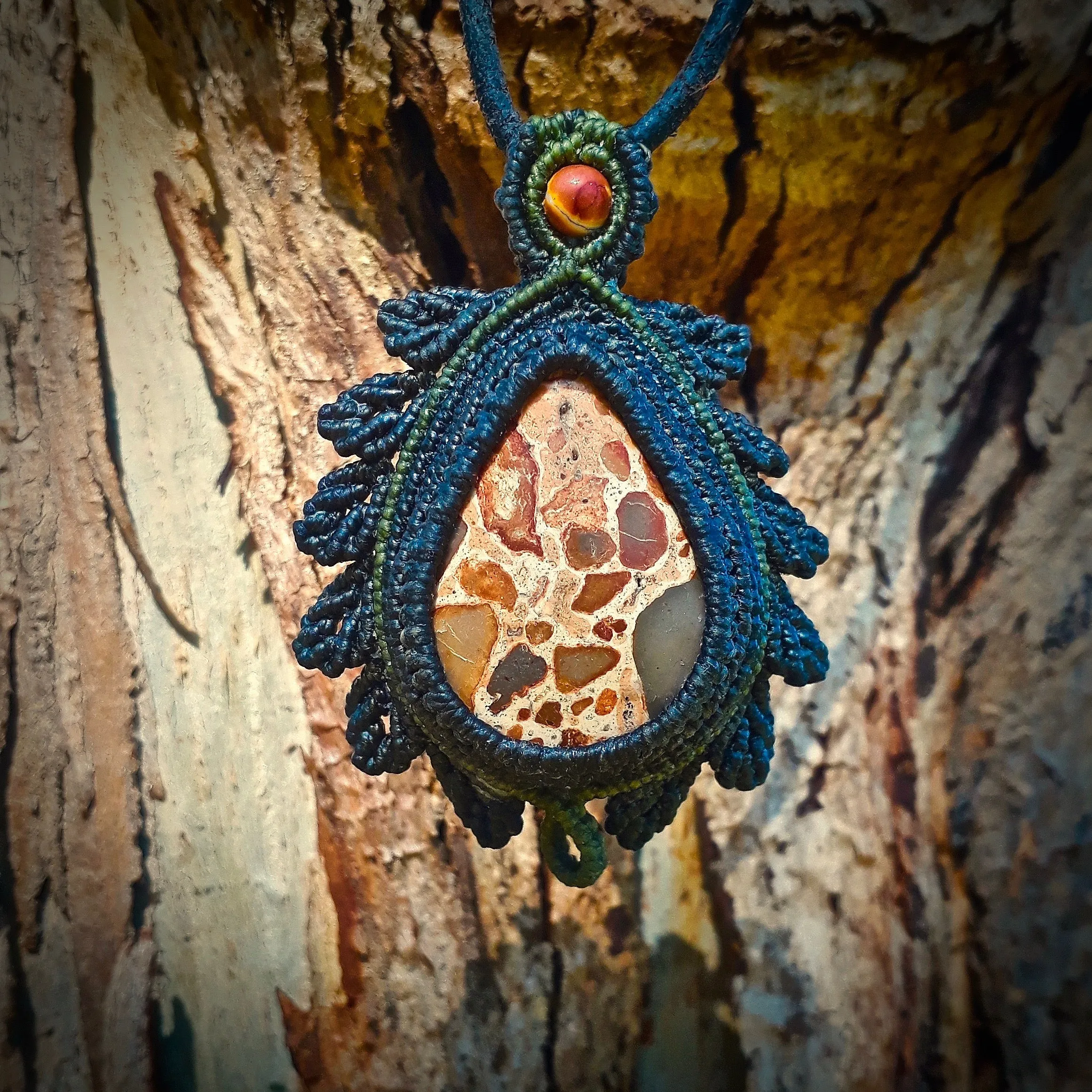 Leopardite pendant