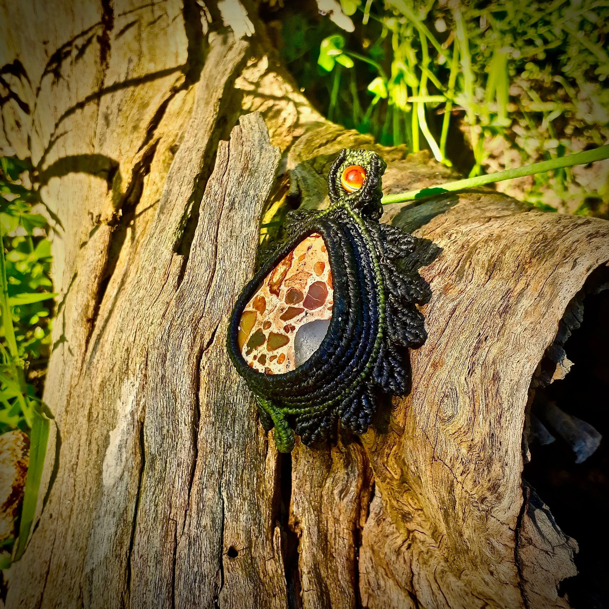 Leopardite pendant