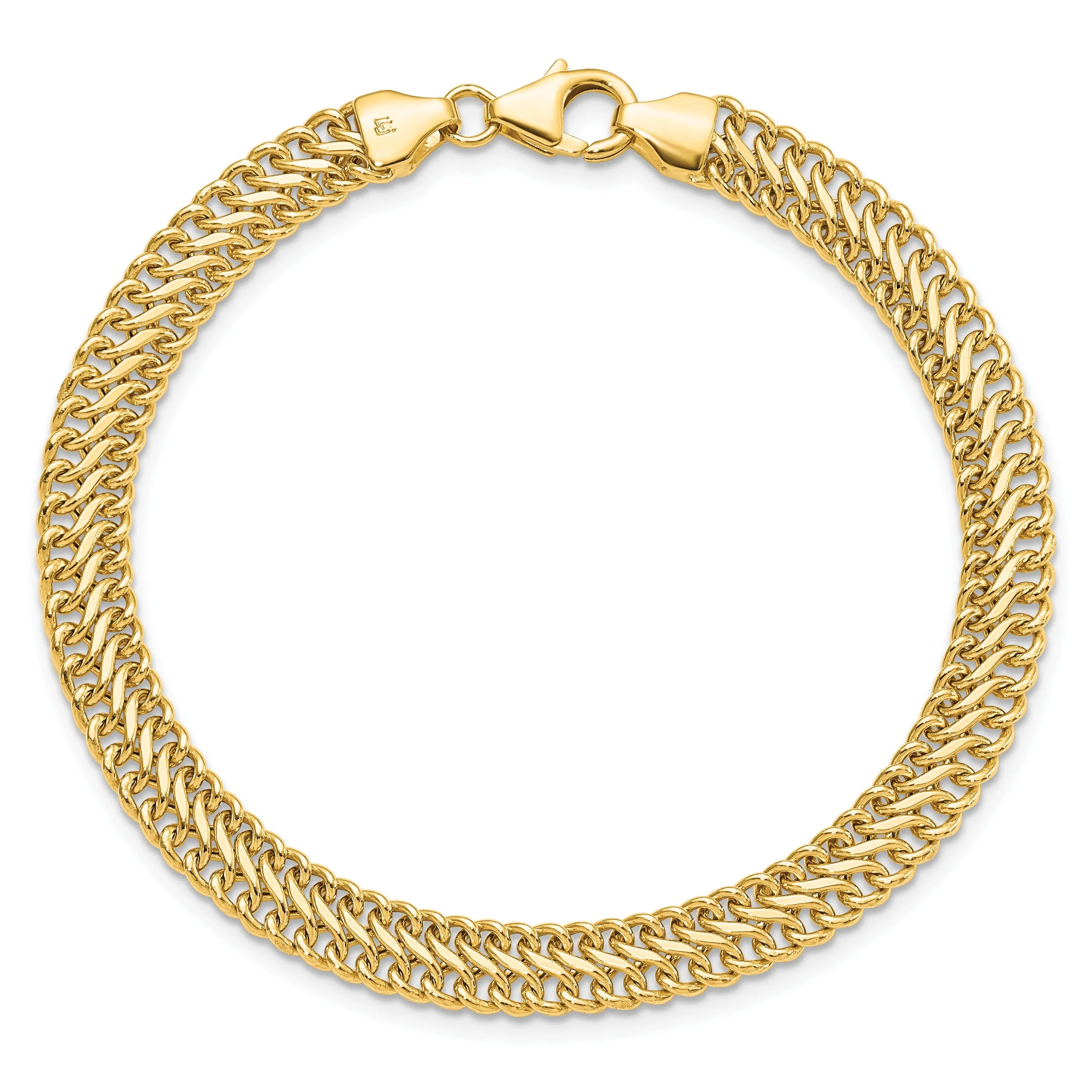 Leslie 14k Yellow Gold Polished S Link Bracelet