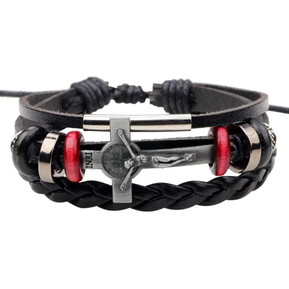 Men's Cross Bracelet <br> Jesus' Sacrifice