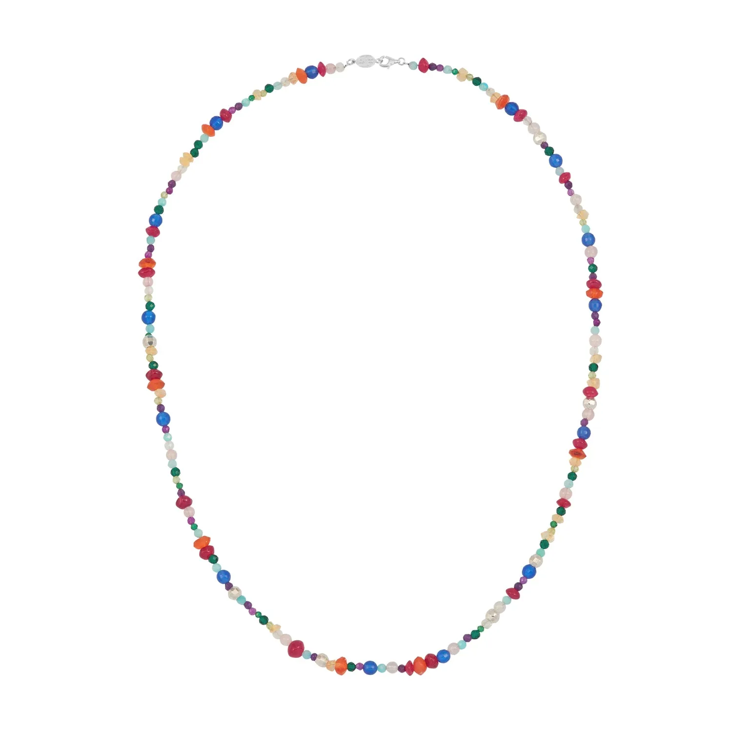 Men's Tutti Frutti Mixed Gemstone Necklace