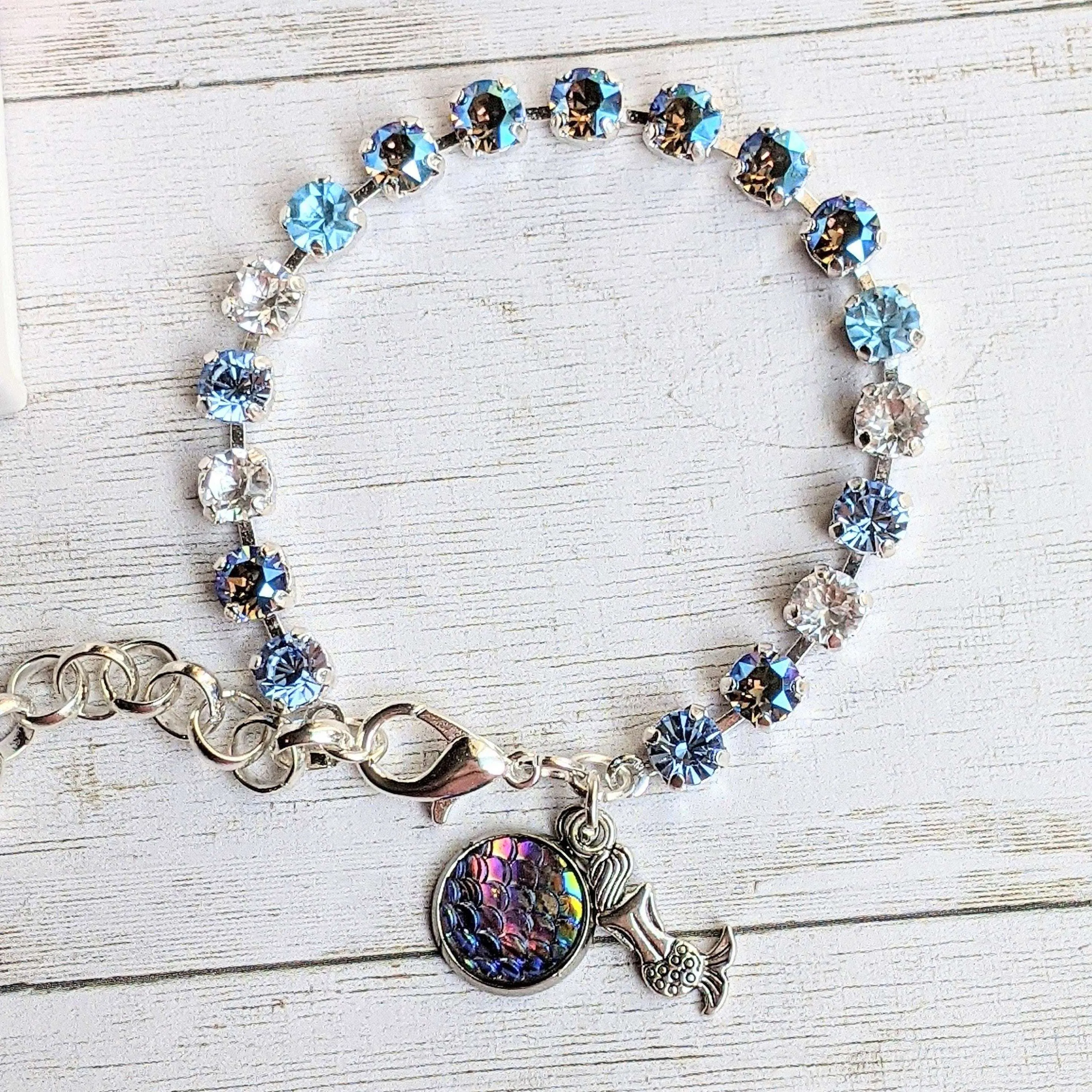 Mermaid Faceted Crystal Bracelet