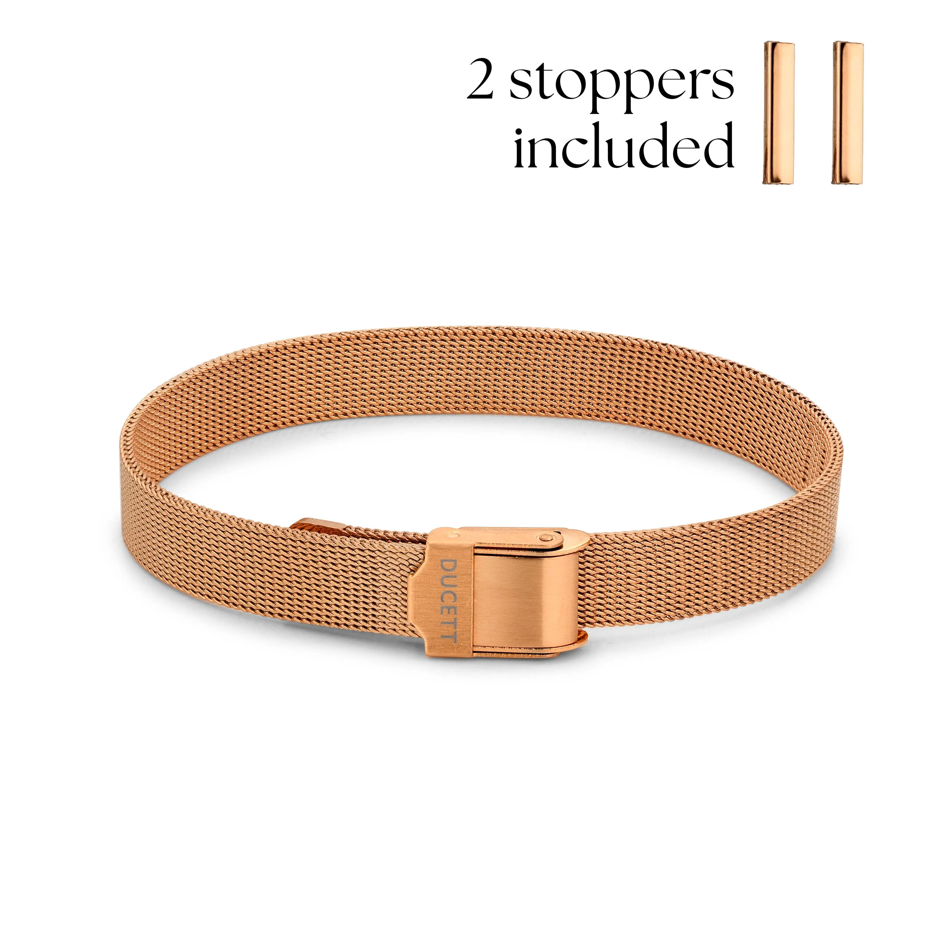 Mesh bracelet rosé gold luxe