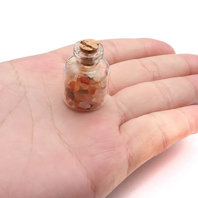 Mini Chip Crystal Gemstone Bottles Set | Jovivi