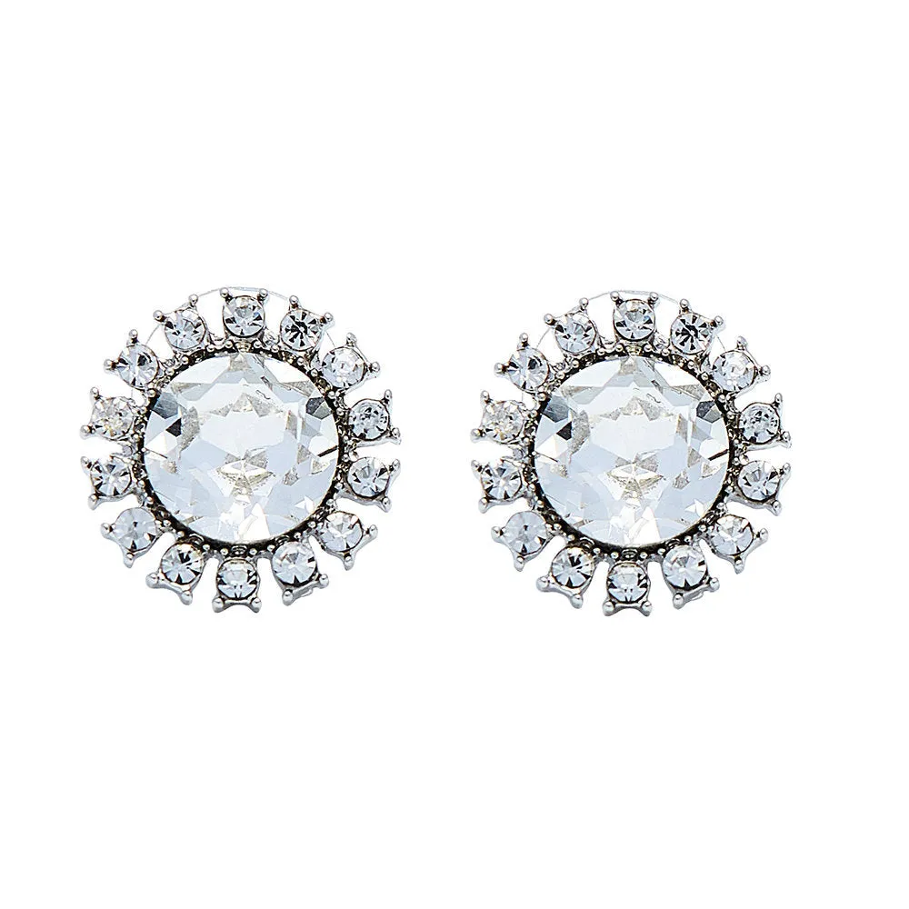 Mini Holly Golightly Faux Diamond Earrings Clip On