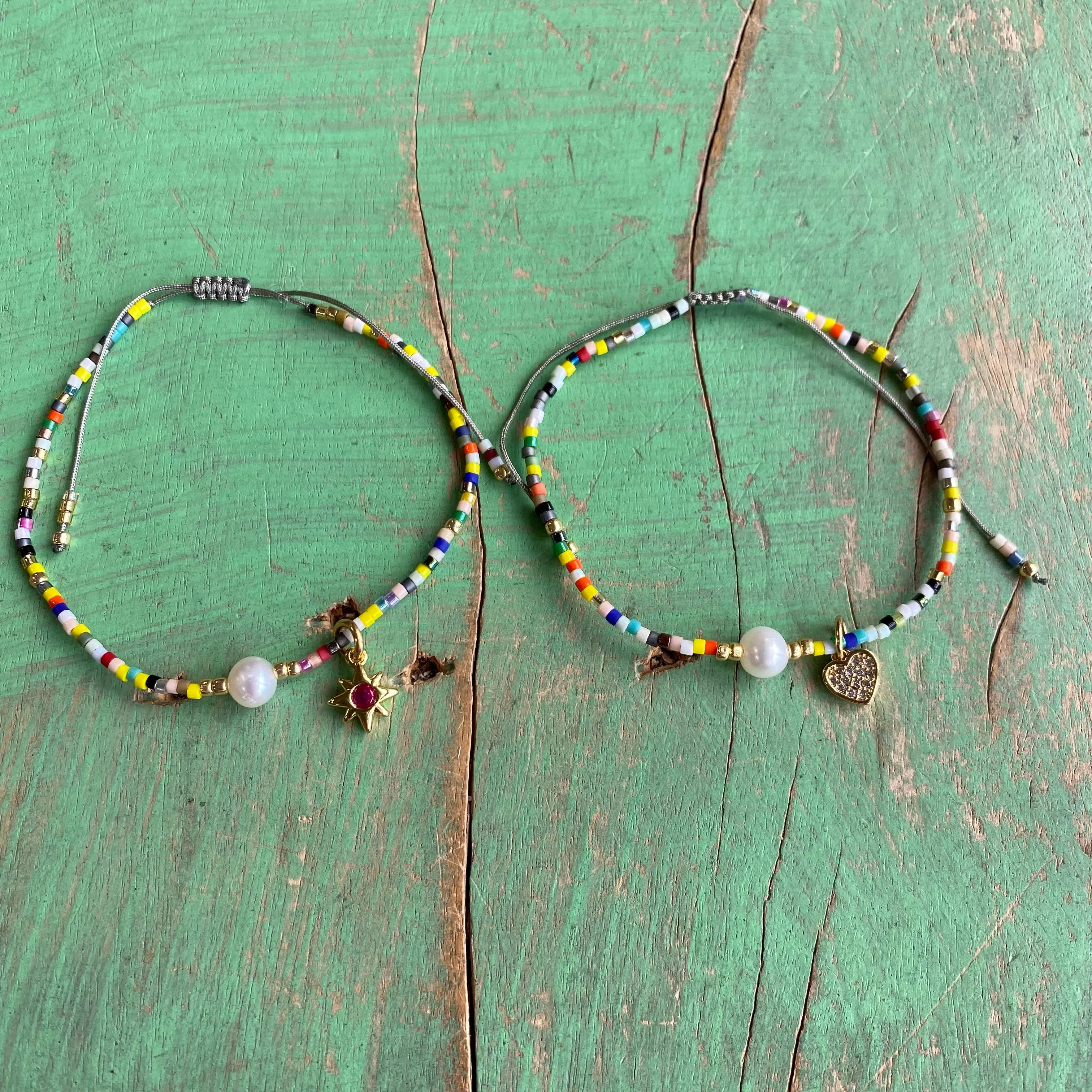 Mini Seed Bead Adjustable Bracelet