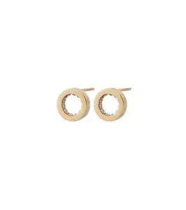 Monaco Stud Mini Gold Earrings