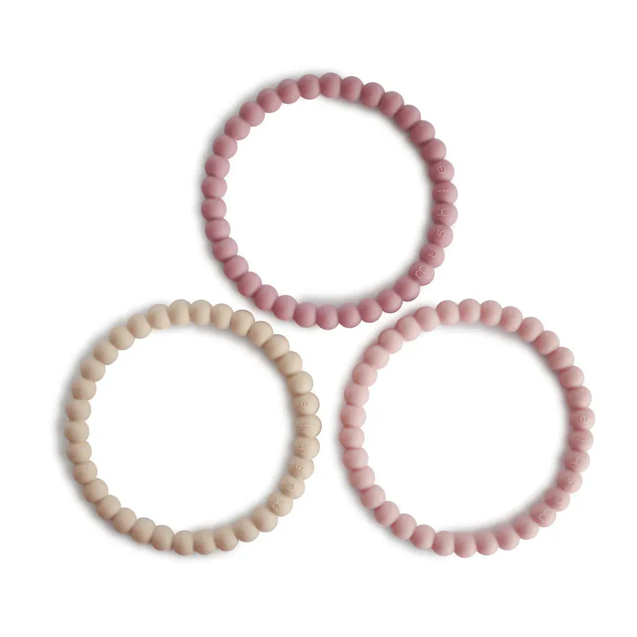 Mushie pearl teething bracelet