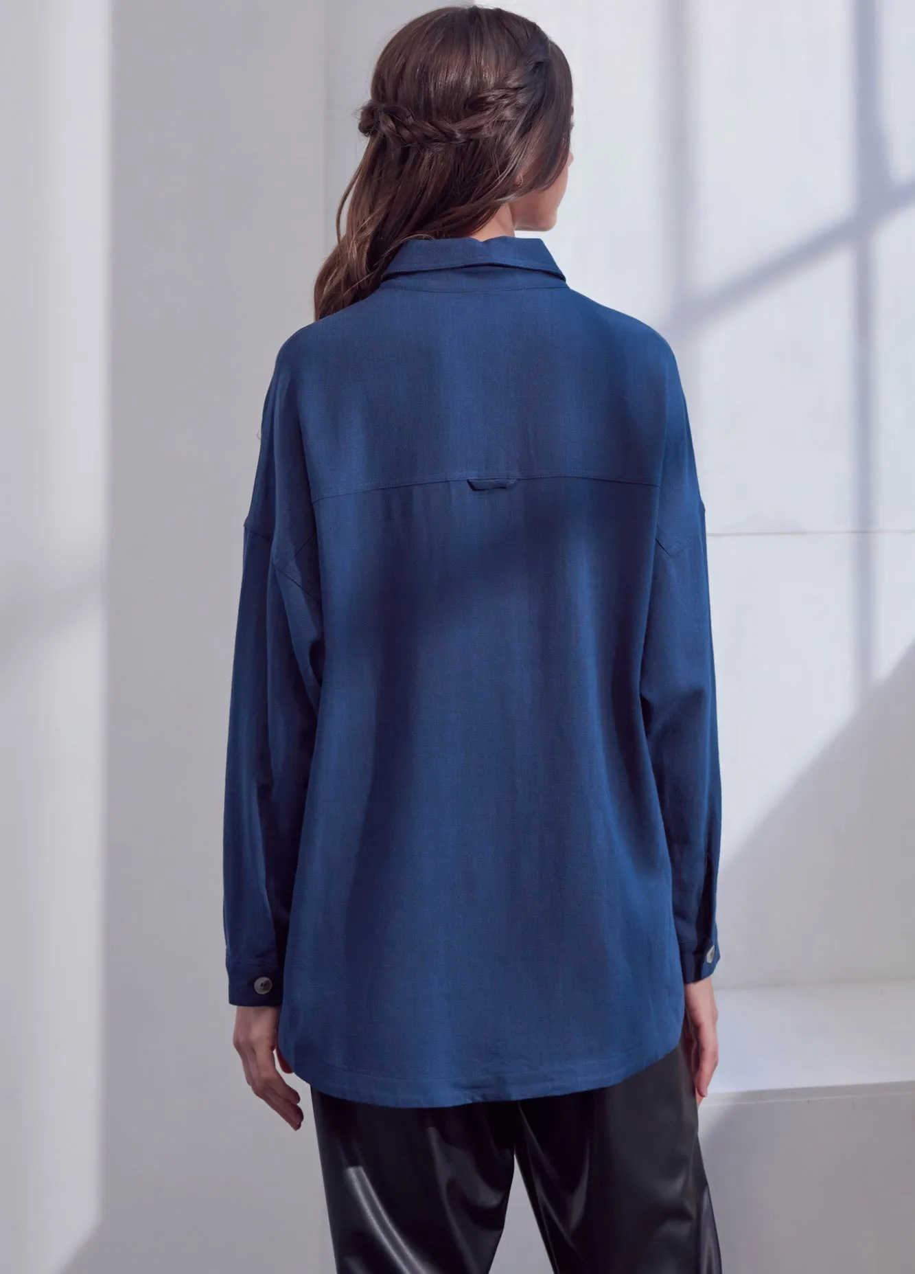 Patch Pocket Lazuli Blue Top