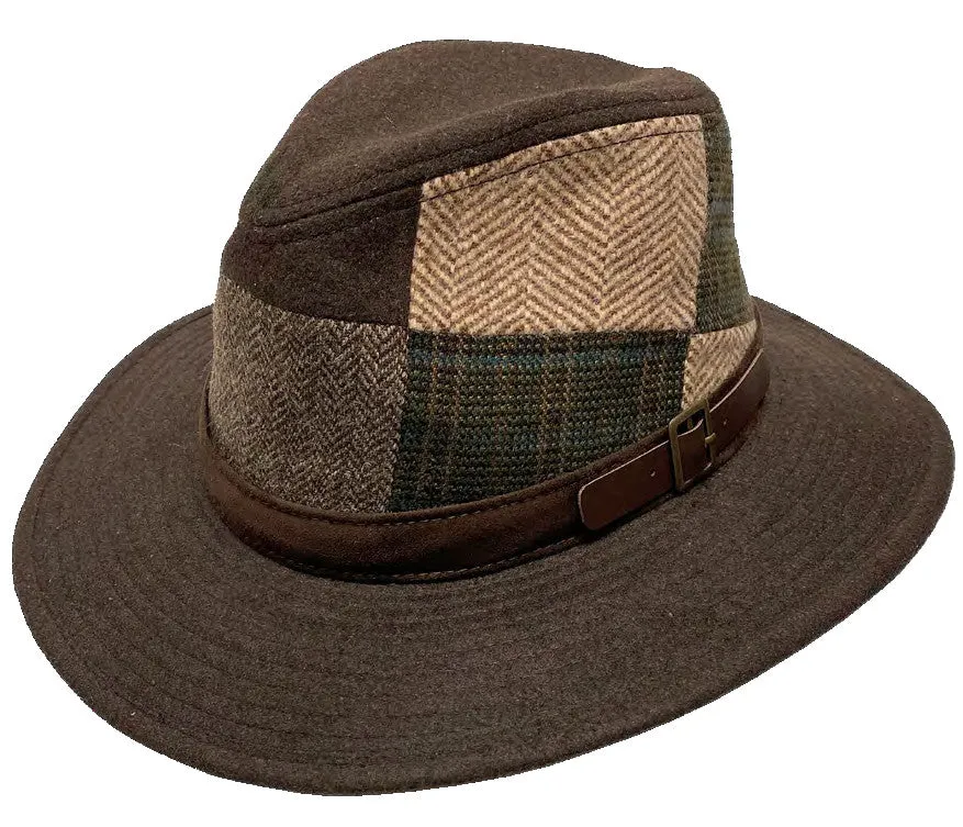 Patchwork Safari Hat by Broner