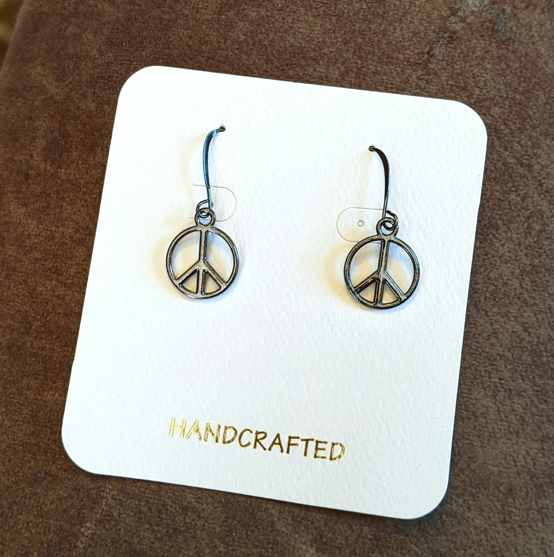 Peace Sign Earrings - Unisex