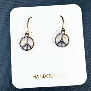 Peace Sign Earrings - Unisex