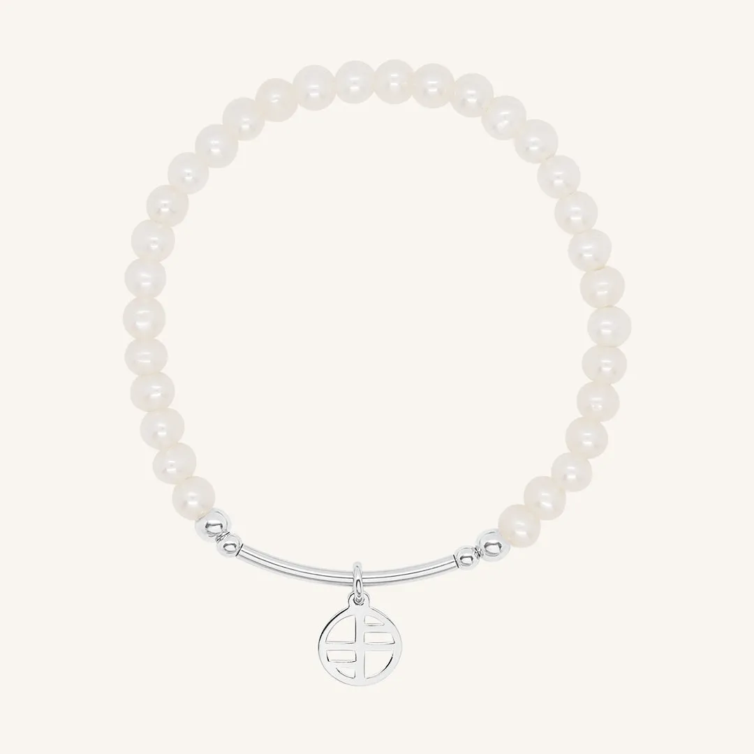 Pearl Charm Bracelet 4mm - Stone of Potential