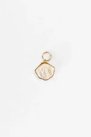 Pearl Clamshell Charm