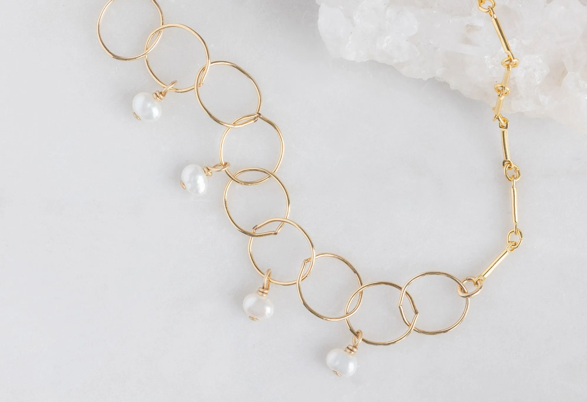 Pearl Party Chain Bracelet