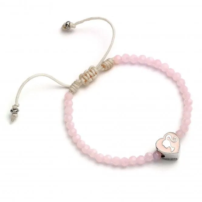 Pink Friendship Heart Shaped Bead Bracelet BMFB0007